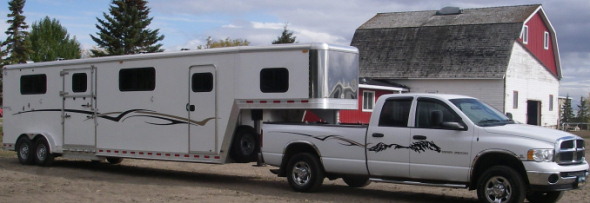 Suzanne's Truck and Horse Trailer